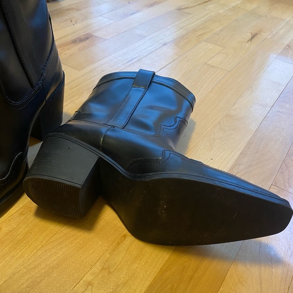 Black western boots size 9 NWOT🦋 coastal cowgirl - Picture 5 of 8